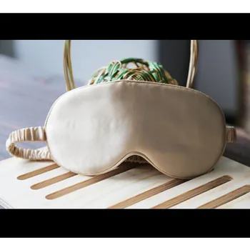 

High Quality Mulberry Silk Sleep Eye Mask & Blindfold With Elastic Strap Soft Eye Cover Eyeshade For Night Sleeping Travel Nap