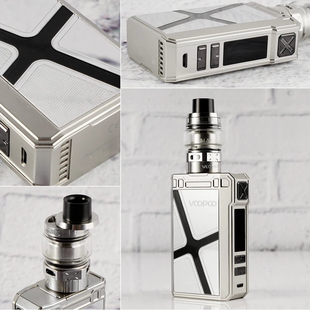 VOOPOO ALPHA коробка на молнии Mod TC комплект с 4 мл Maat Tank сменные катушки 180 Вт испаритель