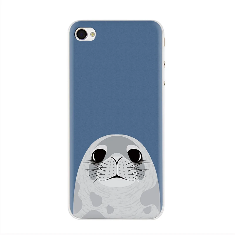 Жесткий чехол для телефона EWAU Baby harp Seal Sea Lion чехол для iPhone 5 5S SE 5C 6 6s Plus 7 8 Plus X XR XS 11 Pro MAX