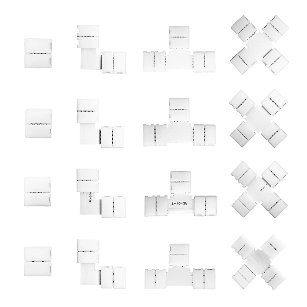 Solderless Connectors Led Strip Rgb Strip Connector Solderless 10mm 2pin 3pin Aliexpress