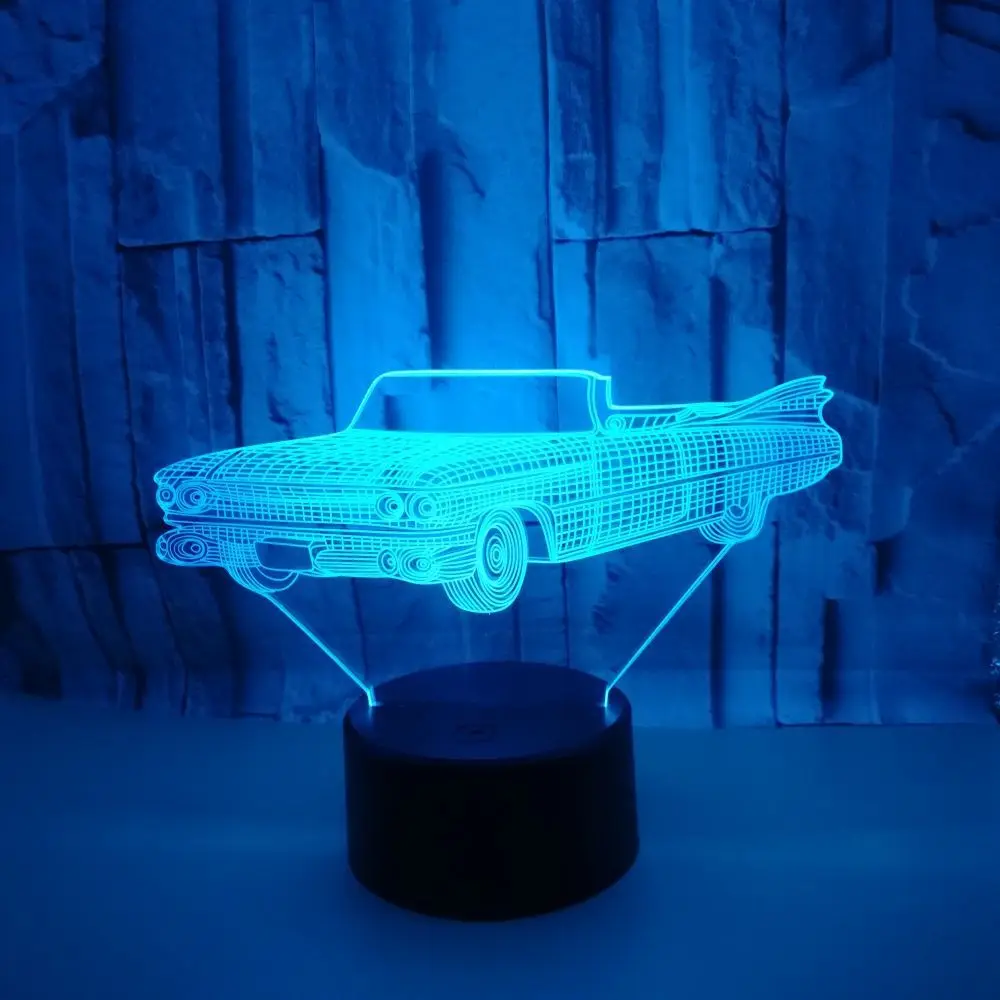 

Hot Creative Gifts 3D Car Small Night Lamp 3D LED Night Light Sports Car USB 3D Visual Small Table Lamp