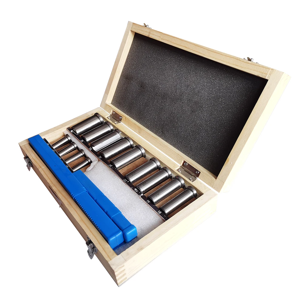 Keyway Broach, 22pcs Set Broaching Tool Bushing Shim Set,Metric System 12-30 HSS Keyway Tool knife for CNC Machine