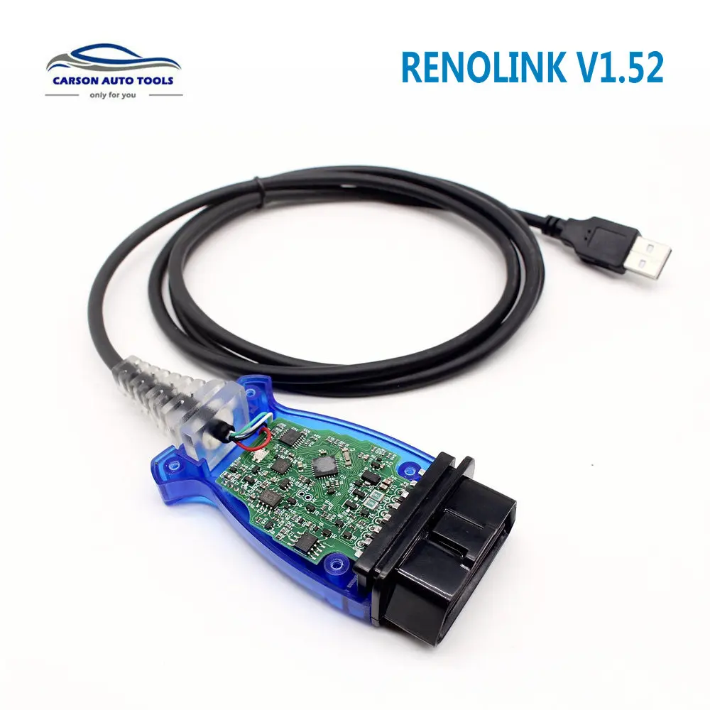 Для R-enado Renolink OBD2 ECU Программатор V1.52 Reno Link диагностический кабель USB для R-enado ECU/Key программирование сброса подушки безопасности