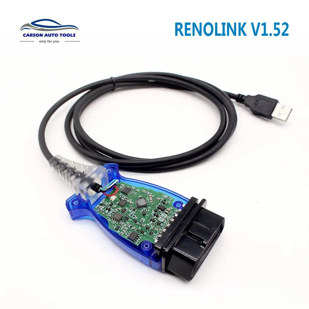  Para R-enault Renolink OBD2 ECU programador V1.52 Reno enlace USB Cable de diagnóstico para R-enaul