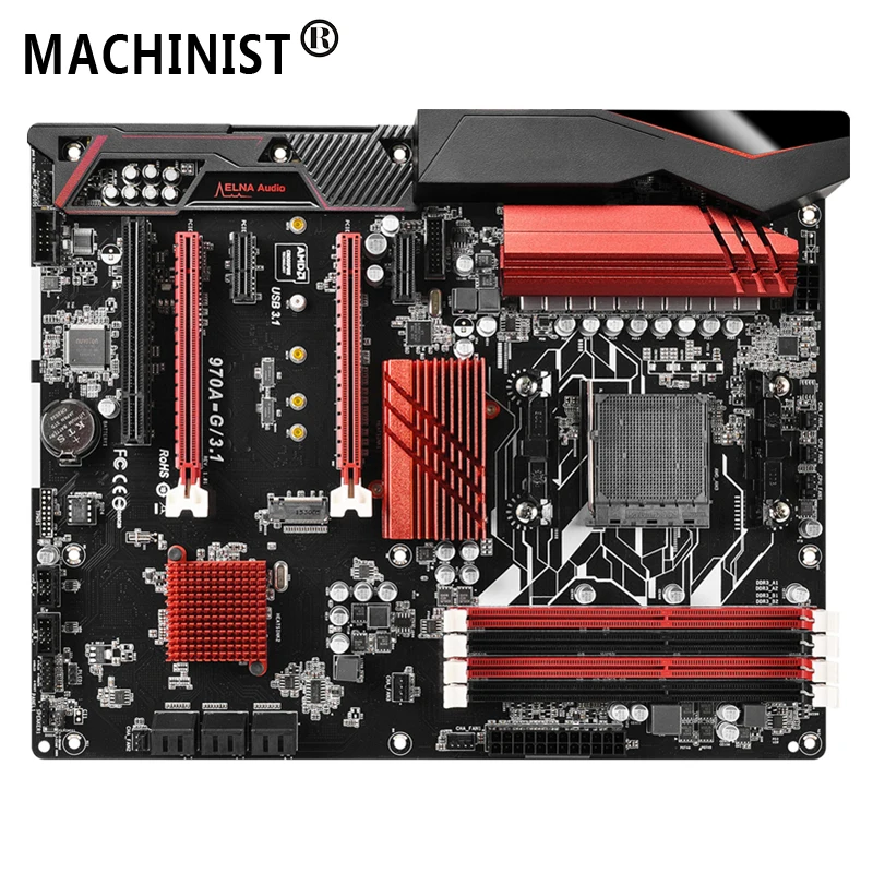 

For ASRock 970A-G/3.1 Desktop motherboard MB AMD 970 AM3/AM3+ ATX DDR3 32GB SATA3.0 USB3.0 M.2 100% fully Tested