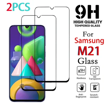 

2PCS Safety Tempered Glass For Samsung Galaxy M21 Phone Protector Glass Film On the For Samsung Galaxy M21 M 21 Screen Protector