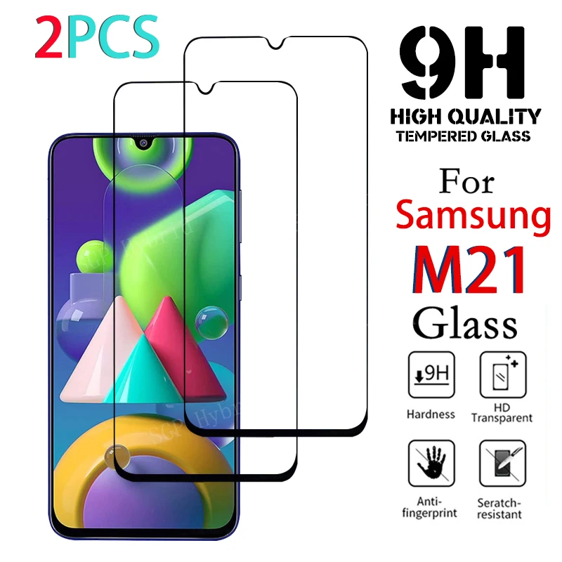 Защитное закаленное стекло для Samsung Galaxy M21 защитная пленка 1 2 шт.|Защитные стёкла и