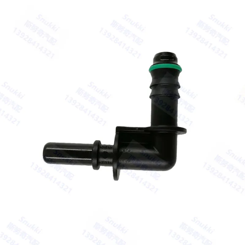 9.89mm-ID12 Fuel line quick connector 90 degree 3/8 fuel pipe fittings plastic male end piece male connector 5pcs