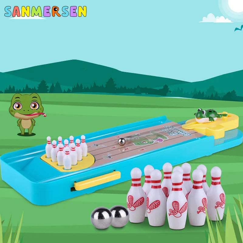 

Mini Desktop Bowling Game Toy Funny Indoor Parent-Child Interactive Table Sports Board Games Toy Bowling Gift For Kids Child
