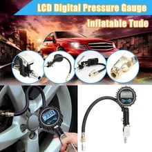 Цифровой прибор для измерения давления в шинах для грузовиков и автомобилей, инструмент для контроля давления в шинах с ЖК-дисплеем