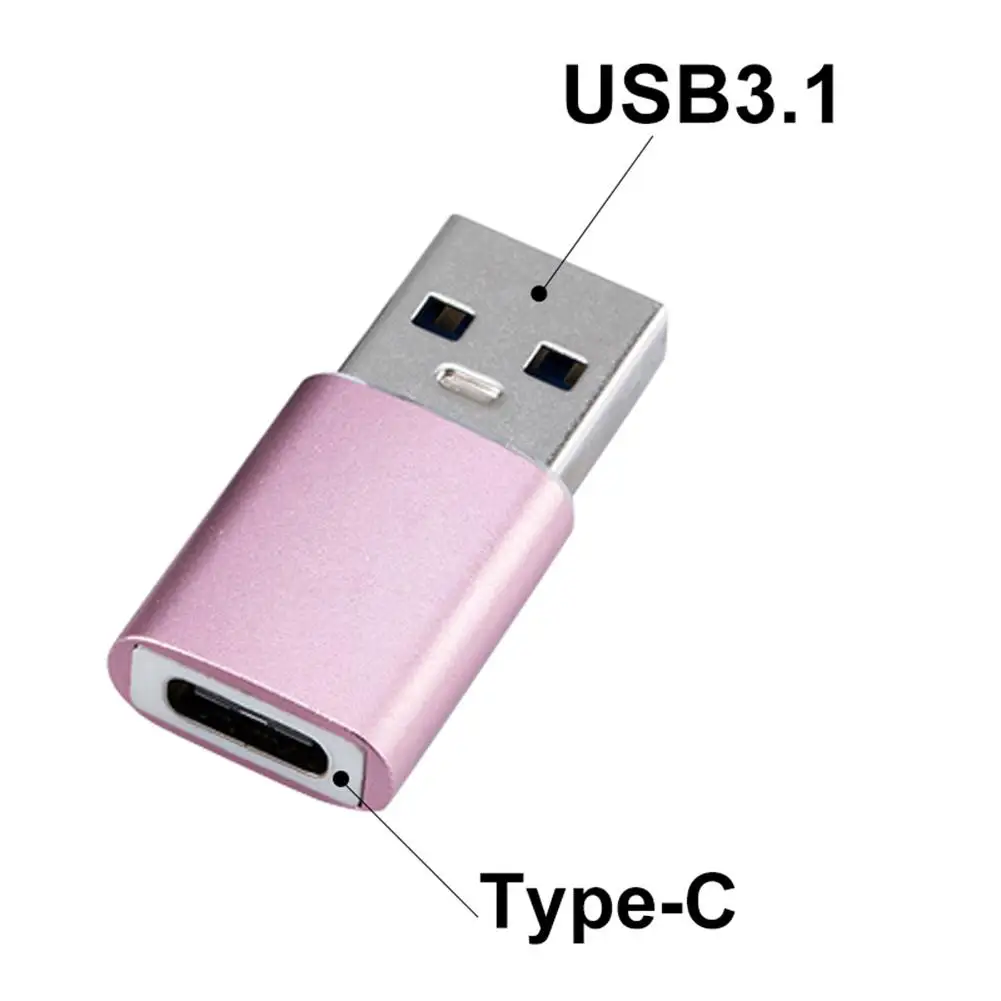 Адаптеры для мобильных телефонов переходники с гнездом Type C на USB 3 1 металлический
