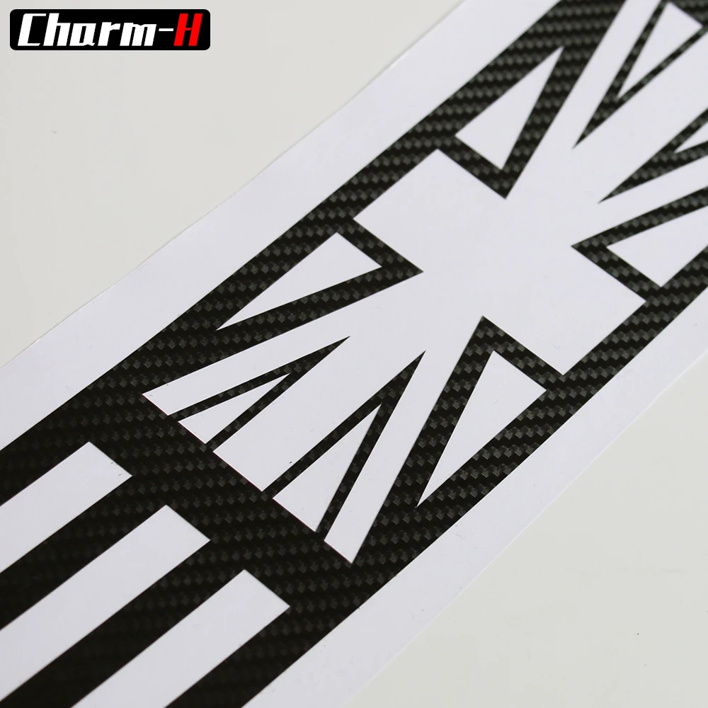 5D carbon fibre Vinyl Car rear bumper Trunk load edge Protector guard Trim Decal stickers for MINI Cooper S Countryman F60 2017