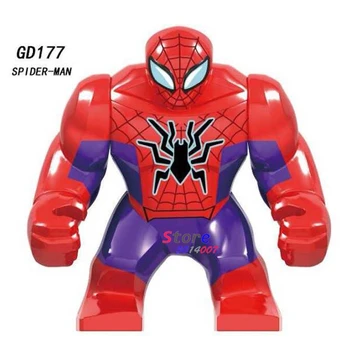 

Single Marvel Avengers Endgame Big size Spiderman Spider man Thanos IronMan Collection Series building blocks Kid Toys