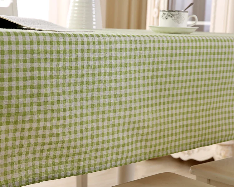 Lanke Modern Decorative Plaid Rectangle Tablecloth,Home Kitchen Decoration Dining Table Cover Tea TableCloth