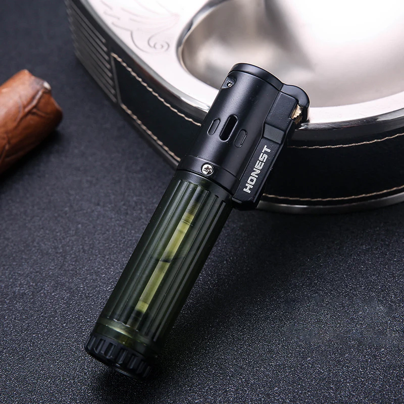 

High Capacity Butane Turbo Lighter Cooking Gas Lighter Cigarettes Lighters Metal Lighters Smoking Accessories Gadgets For Men