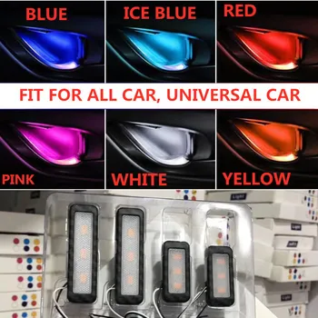 

LED Auto Interior Inner Door Bowl handle Armrest Ambient Atmosphere Light Decorative Lamp Car Door Interior Light FOR ALL CAR