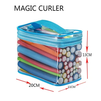 

42Pcs Durable Hair Rollers Rubber Curler Rods Set Bendy Curlers Tool Kit Flexible Lightweight Salon Styling Hair Curling Tools