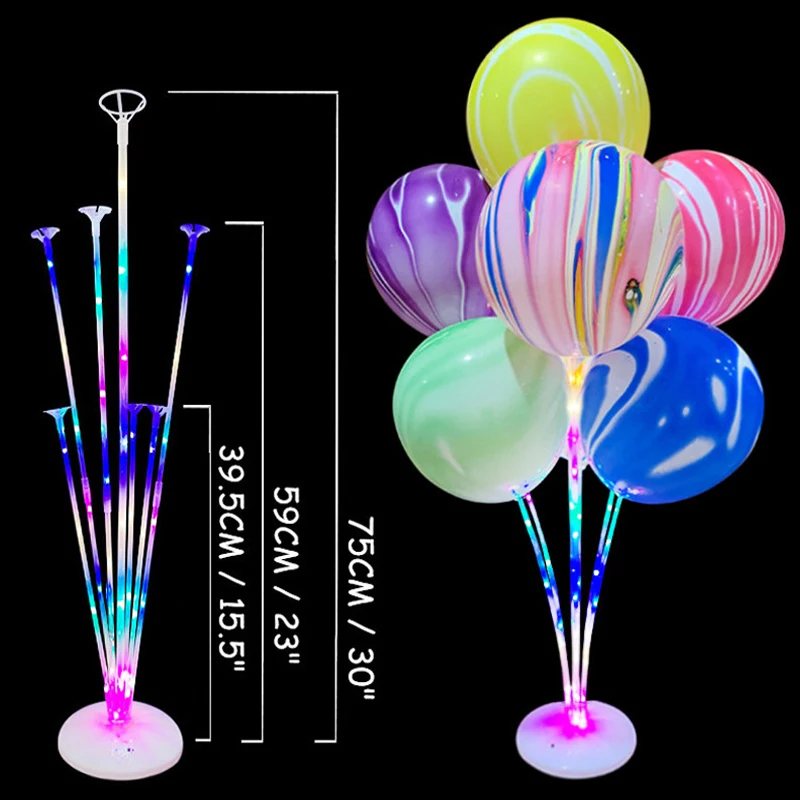 

1/2Set 7Tubes Balloons Stand Balloon Holder Column Confetti Balloon Baby Shower Kids Birthday Party Wedding Decoration Supplies