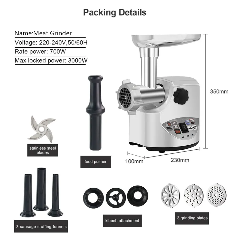 Ground Meat Grinder Chopper MIncer 
