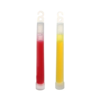 

2 Pcs Glow Sticks Party Camping Emergency Surival Lights GlowStick Red & Yellow