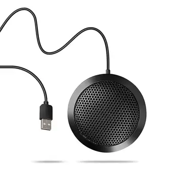 

Conference Microphone USB 360° Omnidirectional Condenser Boundary Microphone with Plug & Play for PC Computer Laptop Meeting