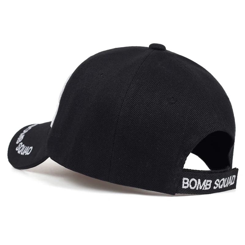 Высокое качество BOMB SQUAD 3D вышитая бейсбольная кепка модная хип-хоп Спортивная Кепка мужская хлопковая Повседневная Кепка регулируемые солнечные шапочки