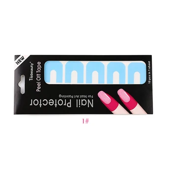 

RIKONKA 1Sheet Finger Protector Professional U Shape Spill Proof Durable Polish Varnish DIY Nail Tool for Nail Art Painting
