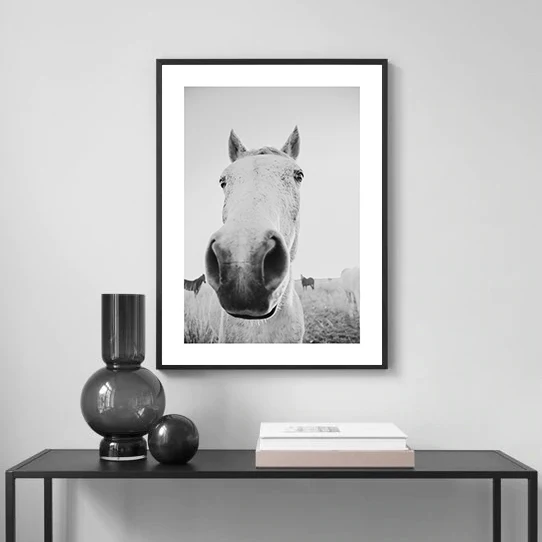 Nordic Black and White Marine Photography Art Print – Sexy Nude Women