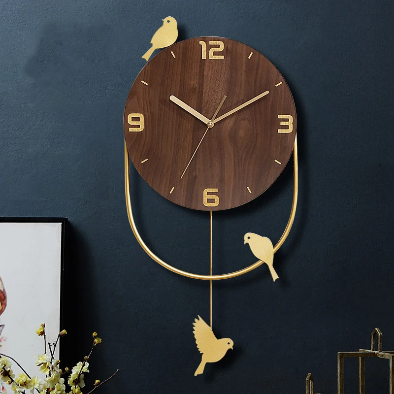 Hoshine самодельные Украшения птицы настенные часы современный Horloge Murale дизайн современный большой Reloj de Pared Klok для украшения дома