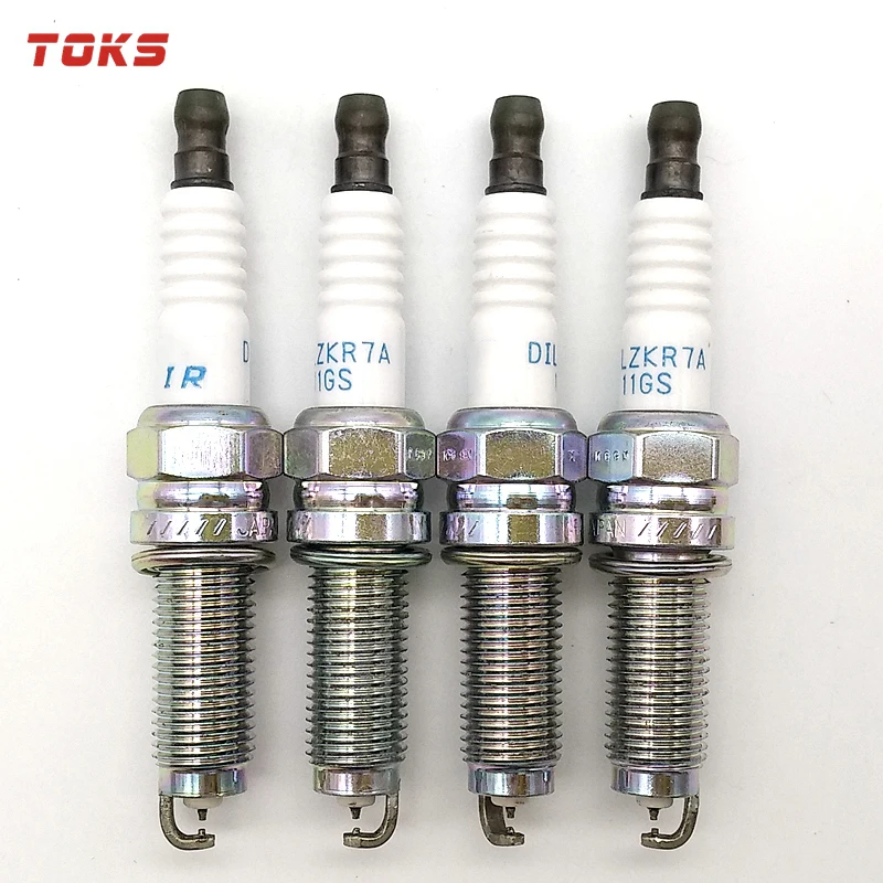 TOKS 4 шт. 12290 R41 L01 DILZKR7A11GS двойные Иридиевые свечи зажигания для Honda CR V IV и CIVIC IX