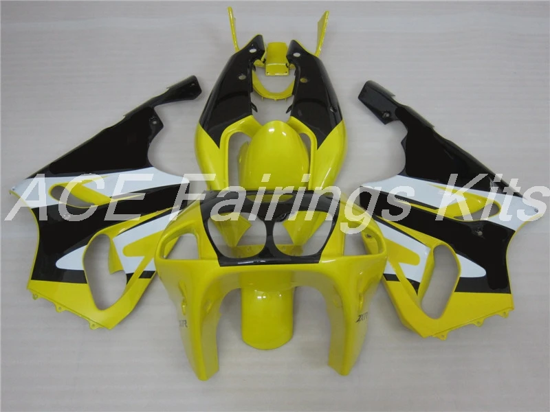 ABS обтекатель комплект подходит для Kawasaki Ninja ZX7R ZX-7R 1996-2003 96 97 98 99 00 01 02 03 Обтекатели набор на заказ желтый черный