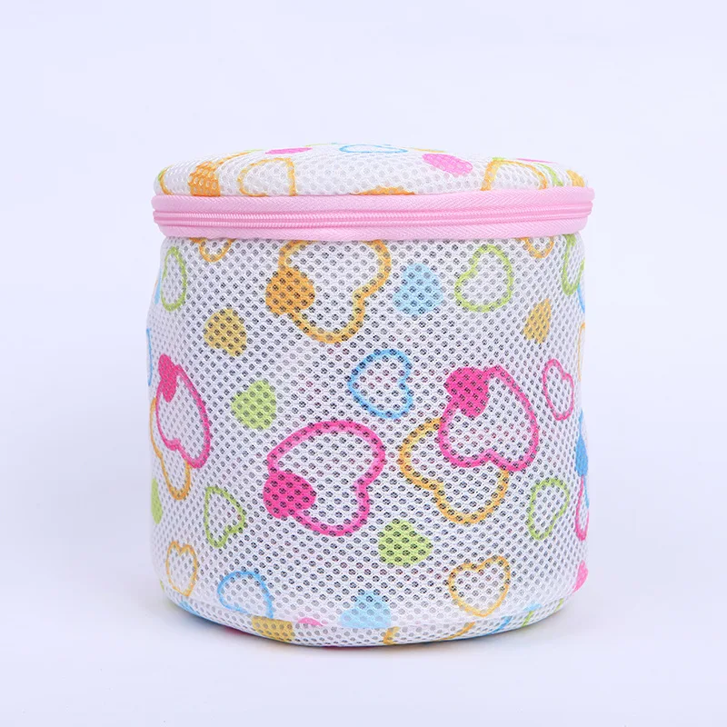 1Pc Color heart Молнии мешок для стирки одежда стиральная машина мешок для белья помощь белье сетка для стирки мешок Корзина Нижнее белье сетка мешок - Цвет: 1Pc Color heart