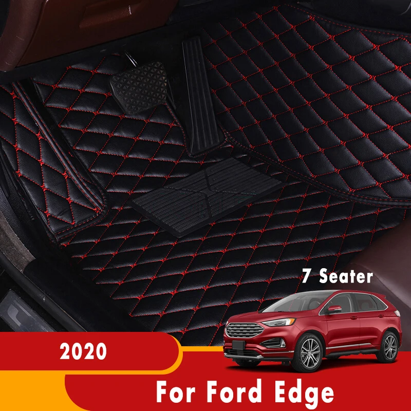 

Автомобильные коврики для Ford Edge 2020 (7 сидений), коврики, коврики, аксессуары для интерьера автомобиля, водонепроницаемые чехлы для автомобилей