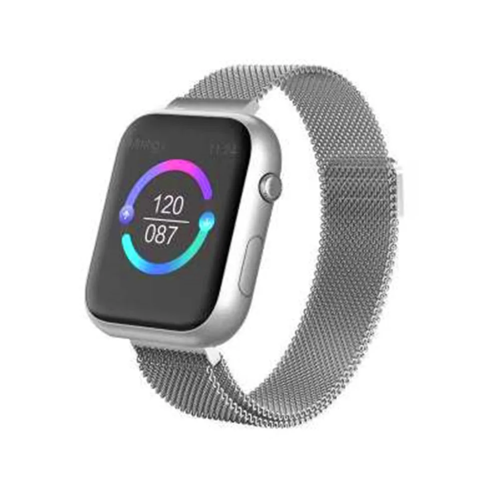 ShuoboZD SX16, умные часы для мужчин, для Apple, часы для женщин, пульсометр, кровяное давление, фитнес-браслет, Bluetooth, смарт-браслет, несколько ремешков - Цвет: Silver metal strap