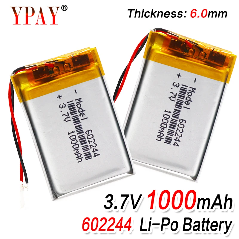 Полимерная батарея 1000 mah 3 7 V 602244 умный дом MP3 колонки литий ионная для dvd gps mp3 mp4 mp5