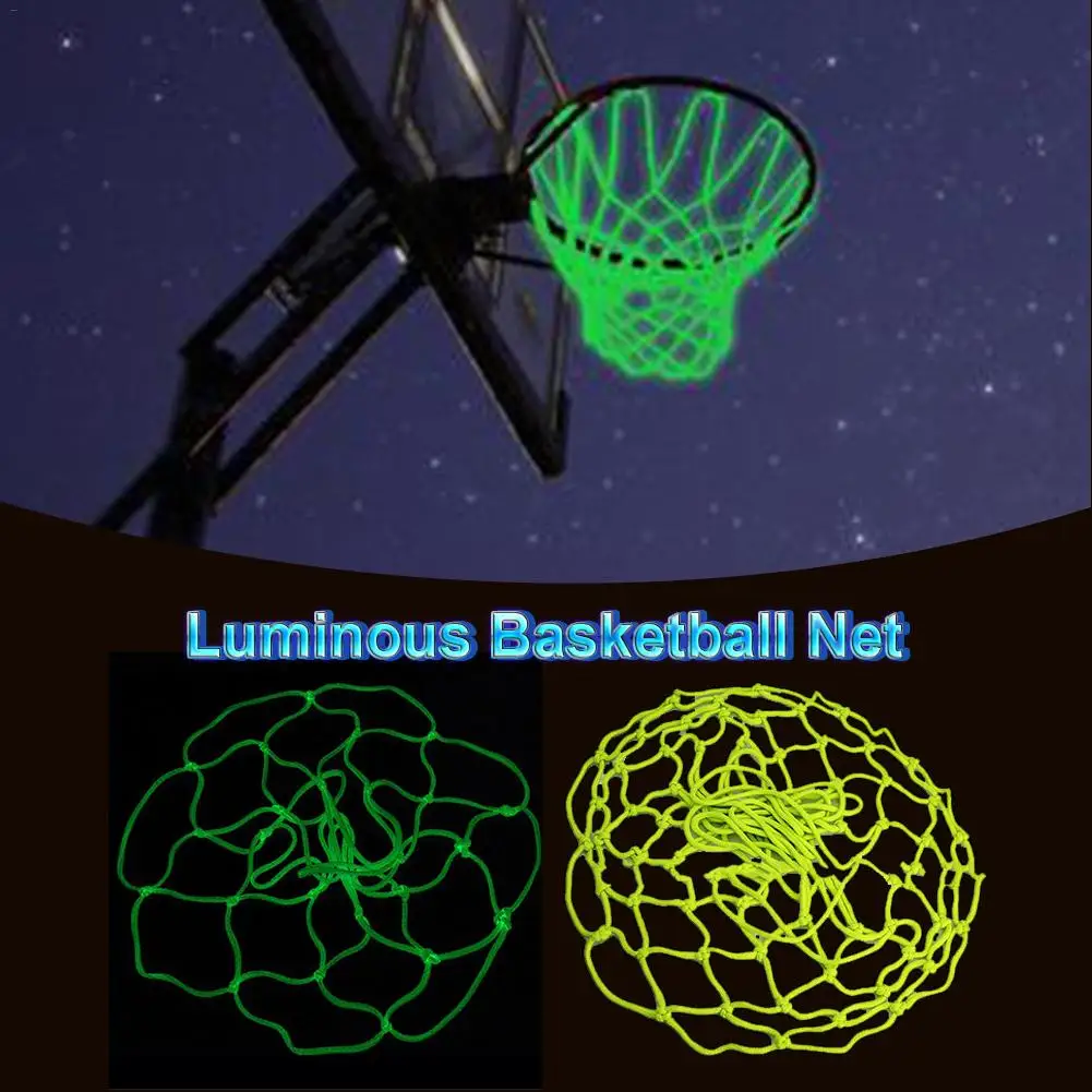 

New High-quality Basketball Net Luminous Outdoor Glowing Net Nylon Replacement Standard Size durable Net support wholesale