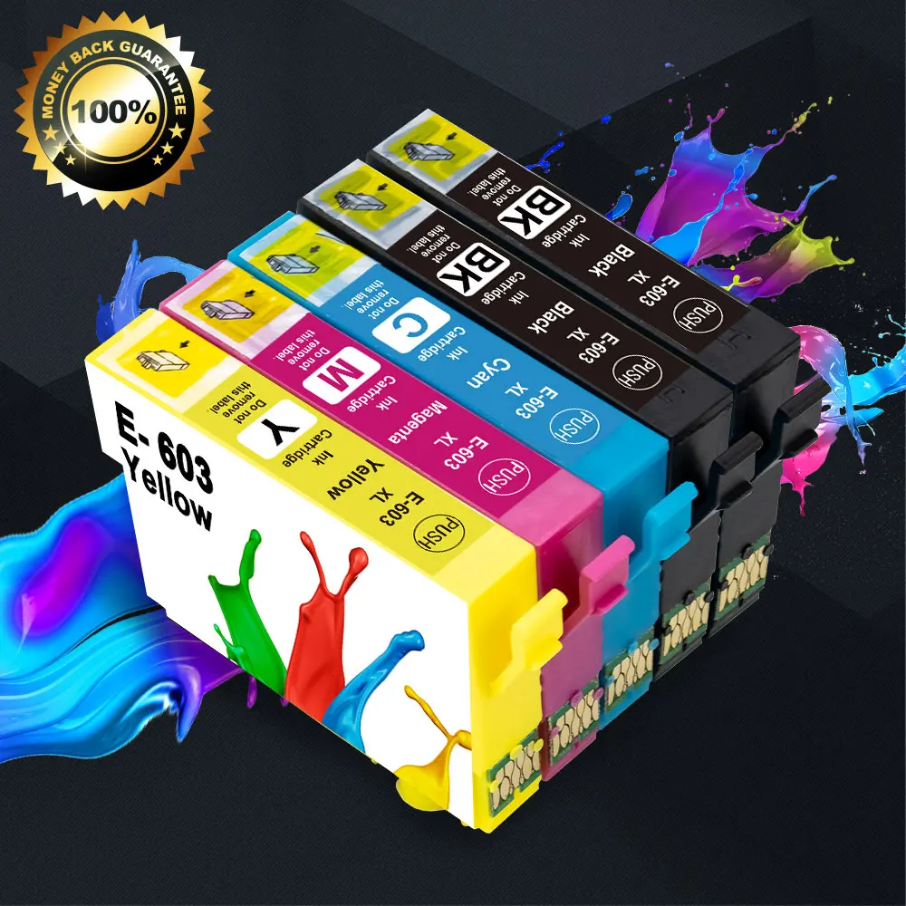 5PK 603XL E 603 T603 чернильный картридж совместимый для Epson XL принтер XP 4100 4105 3105 рабочей