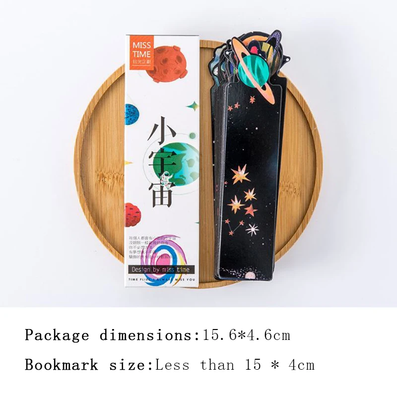 30 Pcs/Pack Various Planet Bookmark Paper Cartoon Animals Marks Book Reading Item Creative Gift for Kids Children Stationery