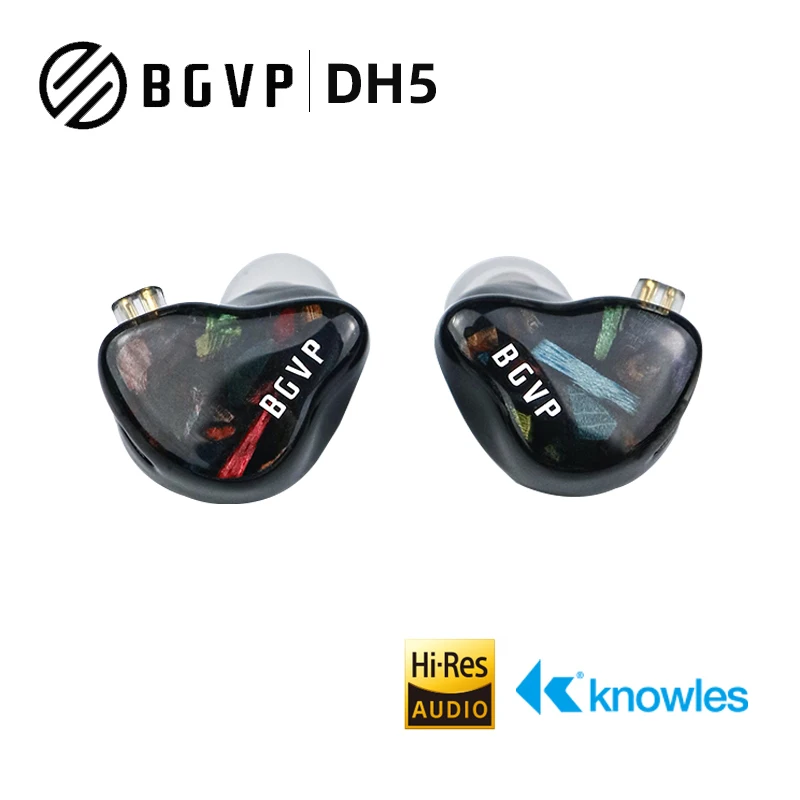 

BGVP DH5 BA+DD Hybrid Drive In-Ear Headphone Earplugs Monitor Sport HIFI Music Earphone Earbuds Detachable Cable 0.78MM
