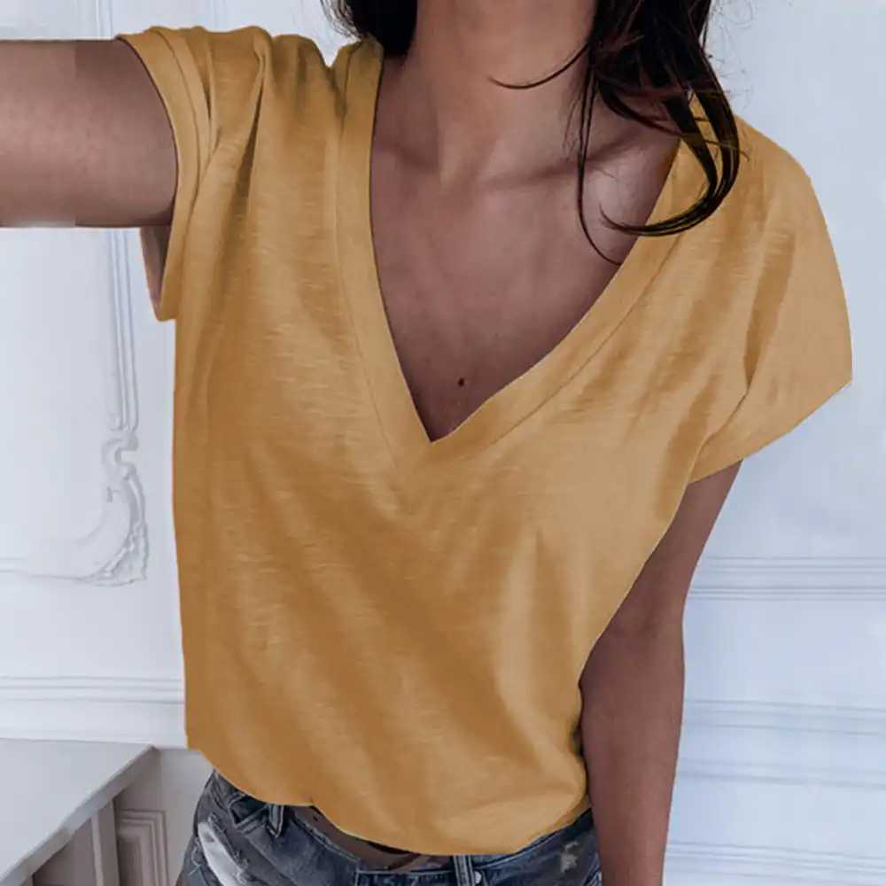 camiseta blanca mujer talla grande