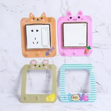 Креативная светящаяся крышка переключателя для спальни, защитное гнездо для крышки, декоративная наклейка на крючок