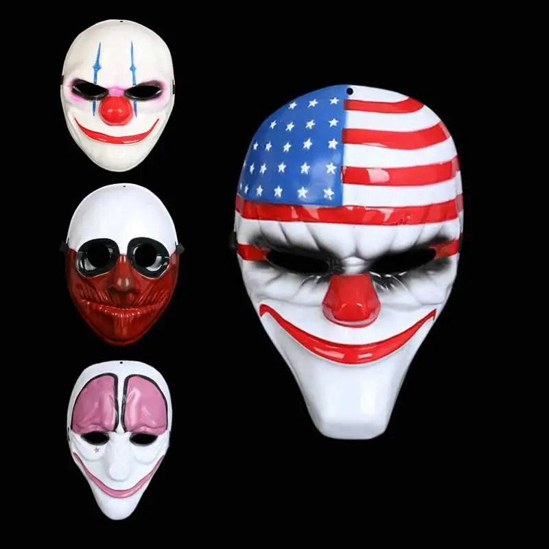 

Clown Halloween Masks Scary Horrible Masquerade Party mask Payday 2 masked ball Cosplay masque Purge Mask