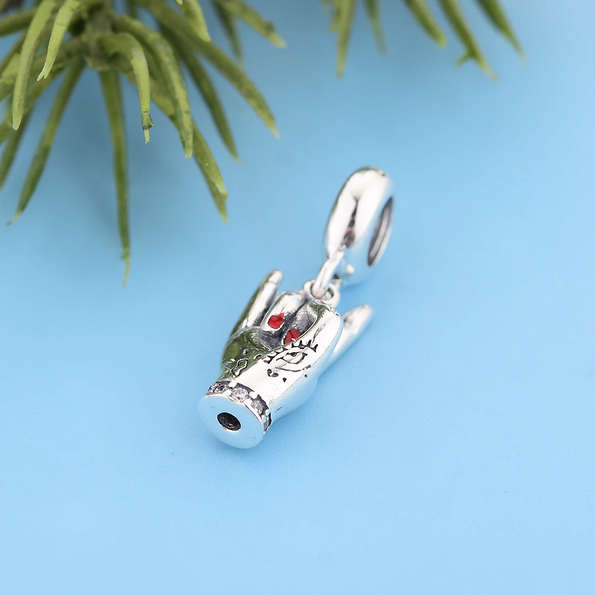 FC Jewelry Fit Original Pandora Charm Bracelet 925 Sterling Silver Punk Style Rock Gesture Bead For Making Women Berloque 2021 | Украшения