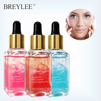 

BREYLEE Hyaluronic Acid Essential Oils Moisturizer Whitening Essence Face Skin Care Rose Firming Facial Serum Anti-Aging 1PCS