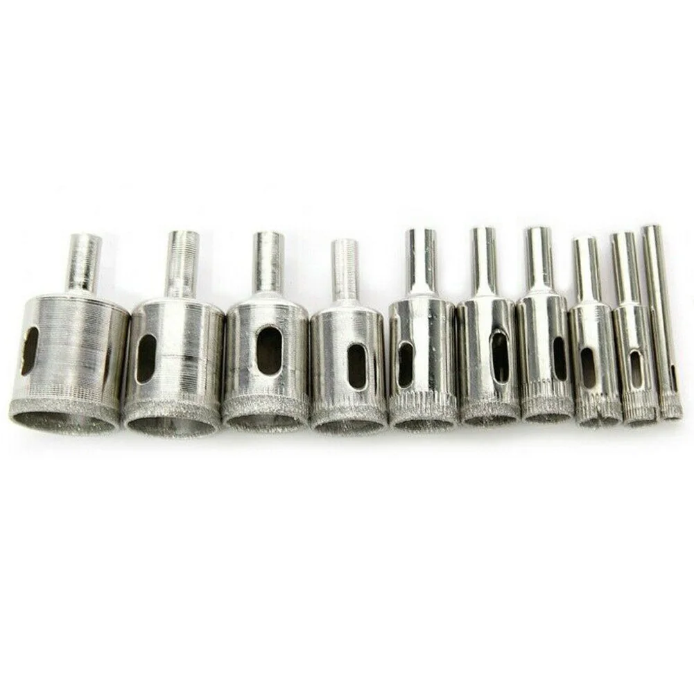 30Pcs Diamond Holesaw set Holes Saw Drill Bit Glass Marble Ceramic Cutter Tile