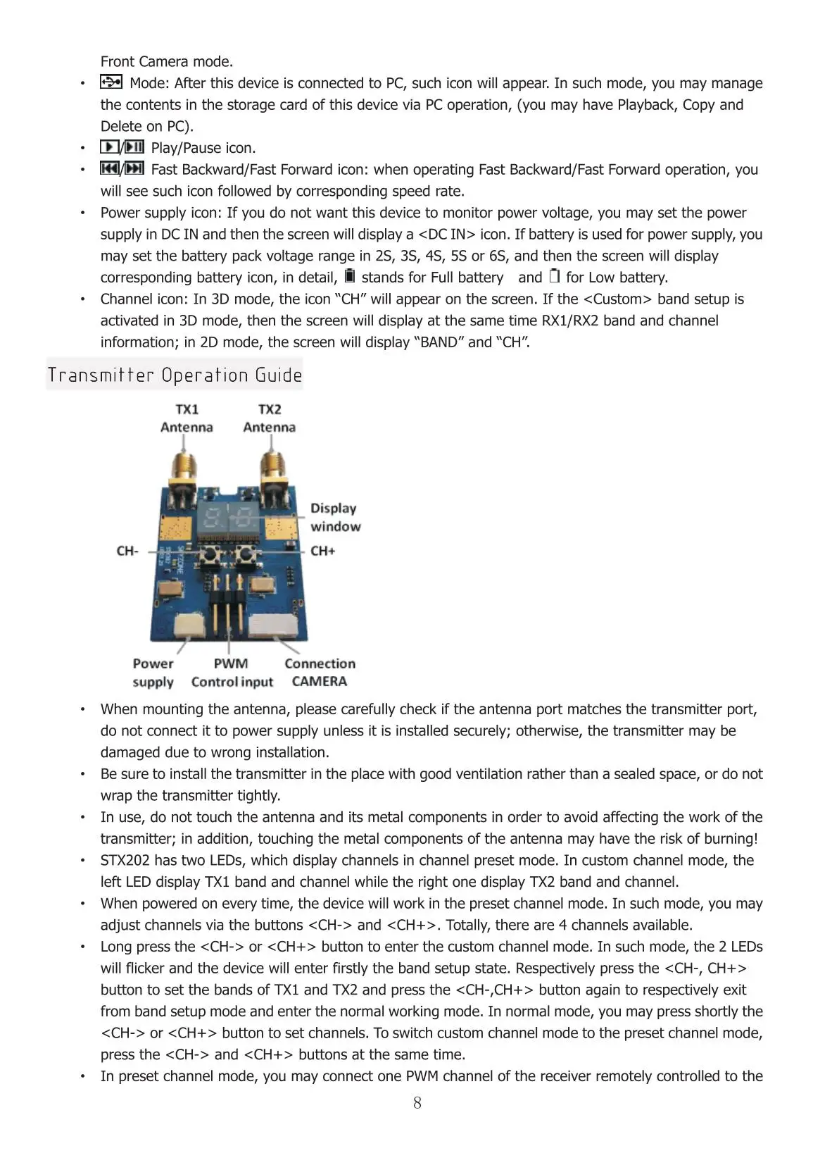 SKYZONE SKY02X 5,8 ГГц 48CH FPV очки Поддержка 2D/3D HDMI для отслеживания головы с вентилятором DVR камера для RC гоночный Дрон модель самолета