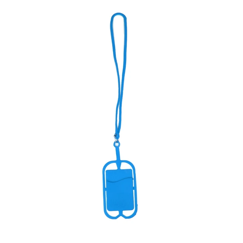 Съемный силиконовый шнурок для сотового телефона чехол держатель шейный ремешок с отделением для ID карты - Цвет: like pic