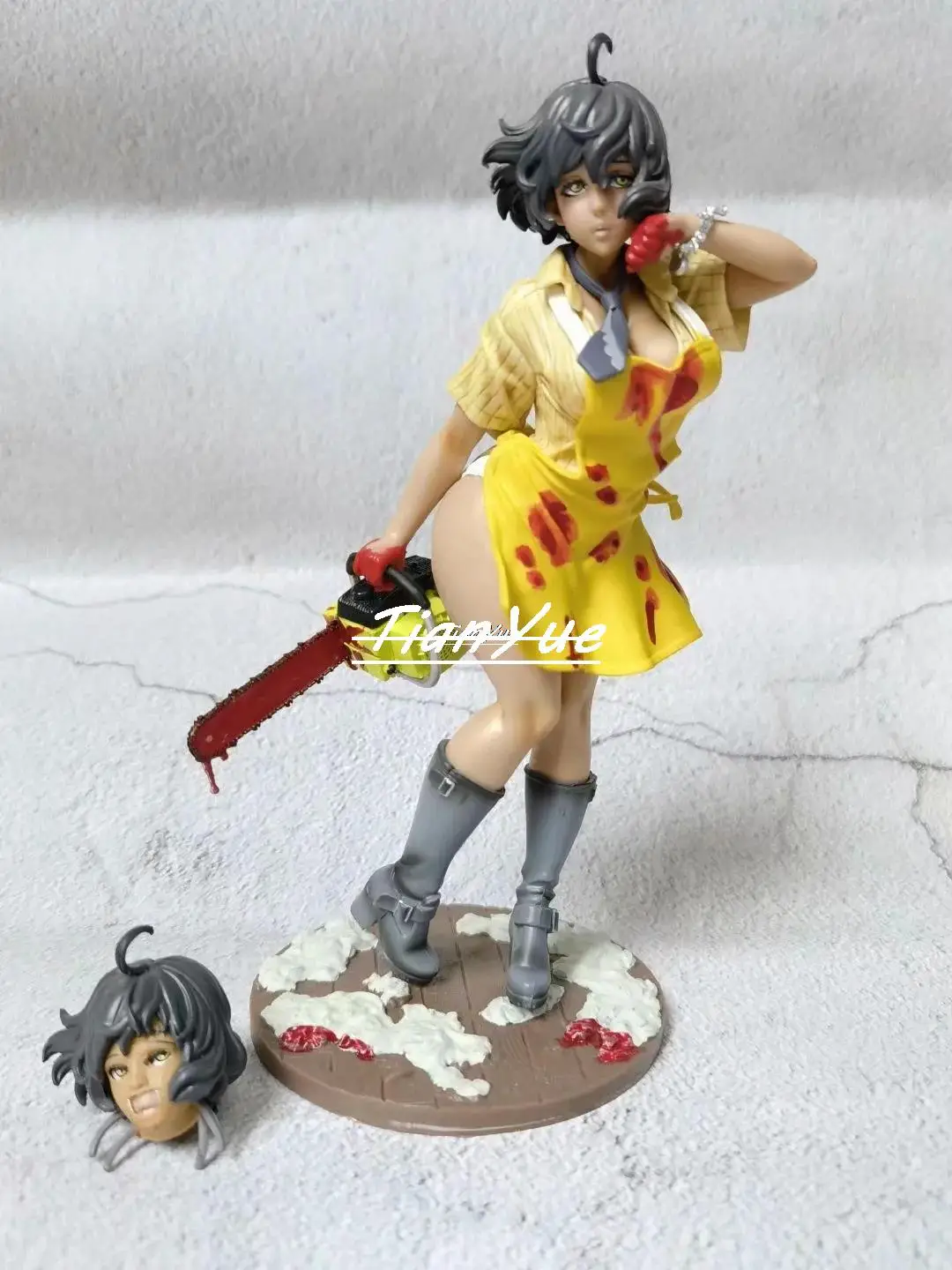 SEXY LEATHERFACE ANIME GIRL HORROR FIGURE STATUE CHAINSAW MASSACRE