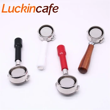 

Nuova semi-automatic espresso machine with bottomless handle. Stainless steel handle with powder bowl 18g
