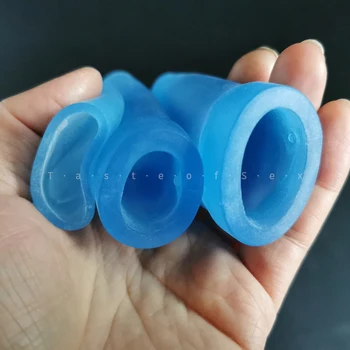 Penis Enlargement Extender Replacement Silicone Sleeves Glans cap For Penis Pump Stretcher Phallosen Penis Clamping Pene Cup 2